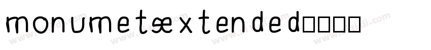 monumetExtended字体转换