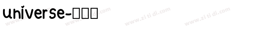 universe字体转换