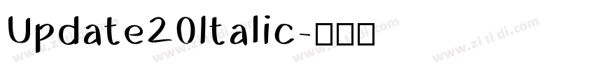 Update20Italic字体转换