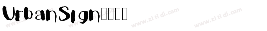 UrbanSign字体转换