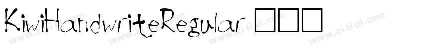 KiwiHandwriteRegular字体转换