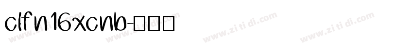 clfn16xcnb字体转换