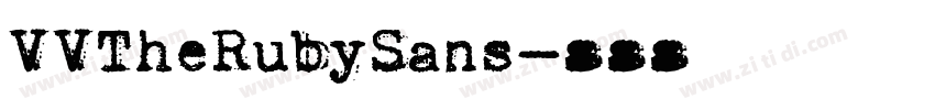 VVTheRubySans字体转换