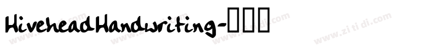 HiveheadHandwriting字体转换