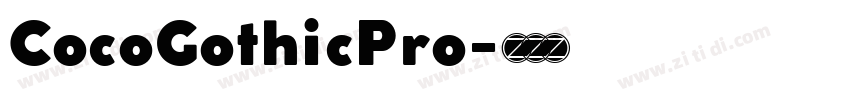 CocoGothicPro字体转换
