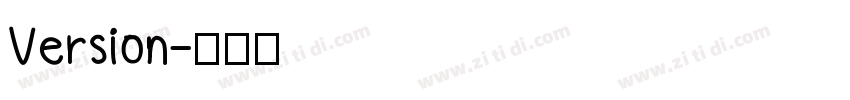 Version字体转换