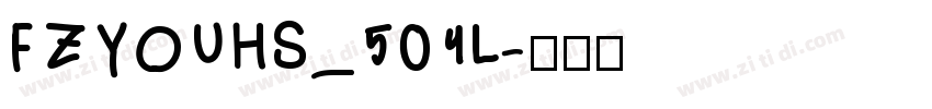 FZYOUHS_504L字体转换