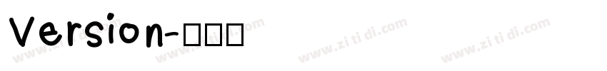 Version字体转换