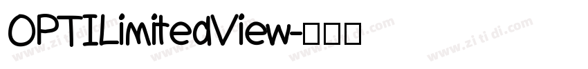 OPTILimitedView字体转换