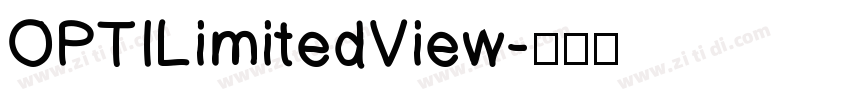OPTILimitedView字体转换