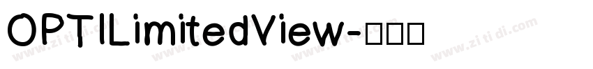 OPTILimitedView字体转换