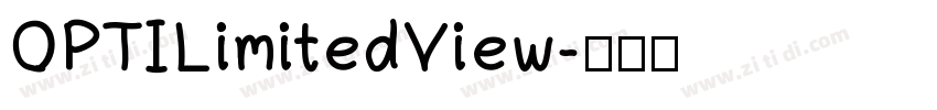 OPTILimitedView字体转换
