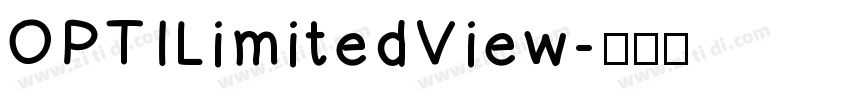 OPTILimitedView字体转换