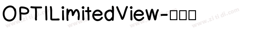 OPTILimitedView字体转换