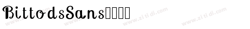 BittodsSans字体转换