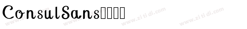 ConsulSans字体转换