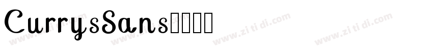 CurrysSans字体转换