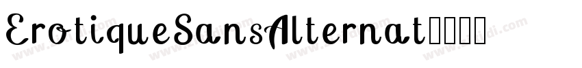 ErotiqueSansAlternat字体转换