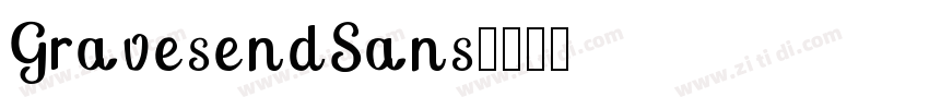 GravesendSans字体转换