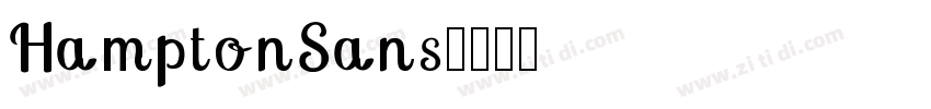 HamptonSans字体转换