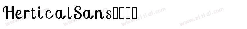 HerticalSans字体转换