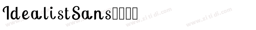 IdealistSans字体转换