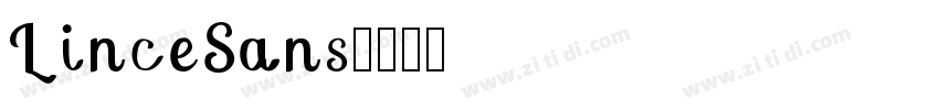LinceSans字体转换