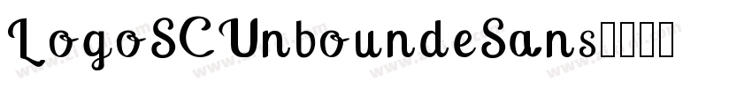 LogoSCUnboundeSans字体转换