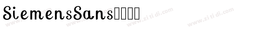 SiemensSans字体转换