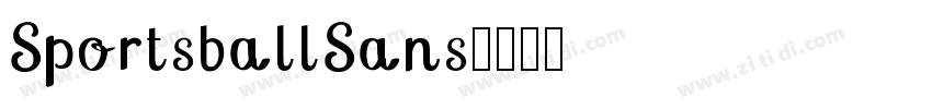 SportsballSans字体转换