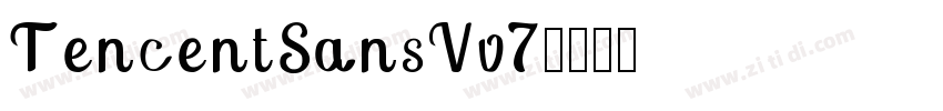 TencentSansVv7字体转换