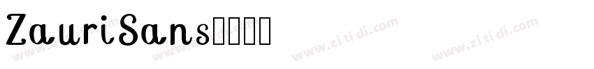 ZauriSans字体转换