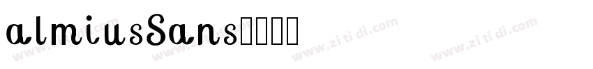 almiusSans字体转换