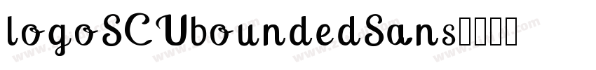 logoSCUboundedSans字体转换