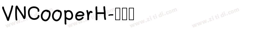 VNCooperH字体转换