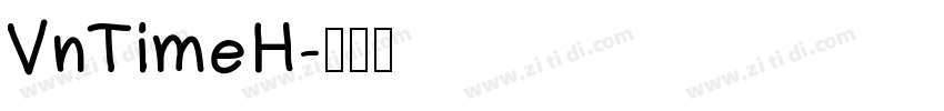 VnTimeH字体转换