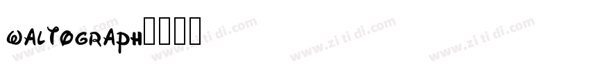 waltograph字体转换
