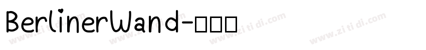 BerlinerWand字体转换