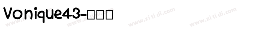 Vonique43字体转换