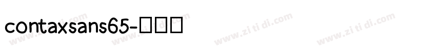 contaxsans65字体转换