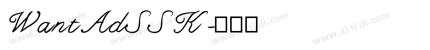 WantAdSSK字体转换