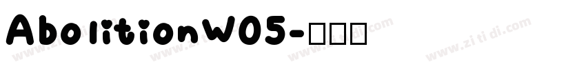 AbolitionW05字体转换