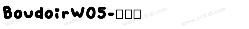 BoudoirW05字体转换
