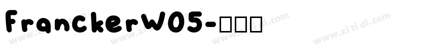 FranckerW05字体转换