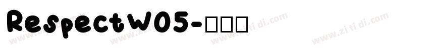 RespectW05字体转换