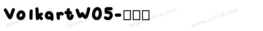 VolkartW05字体转换