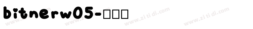 bitnerw05字体转换