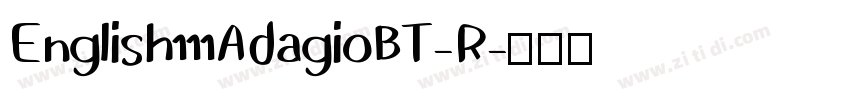 English111AdagioBT-R字体转换