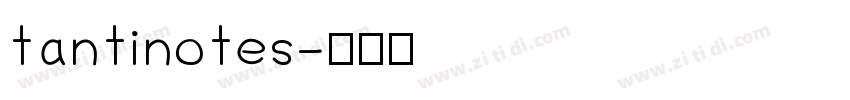 tantinotes字体转换
