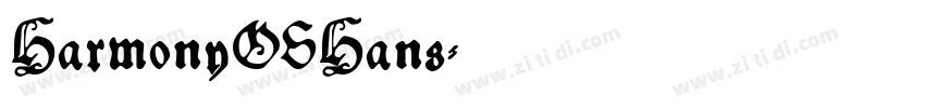 HarmonyOSHans字体转换